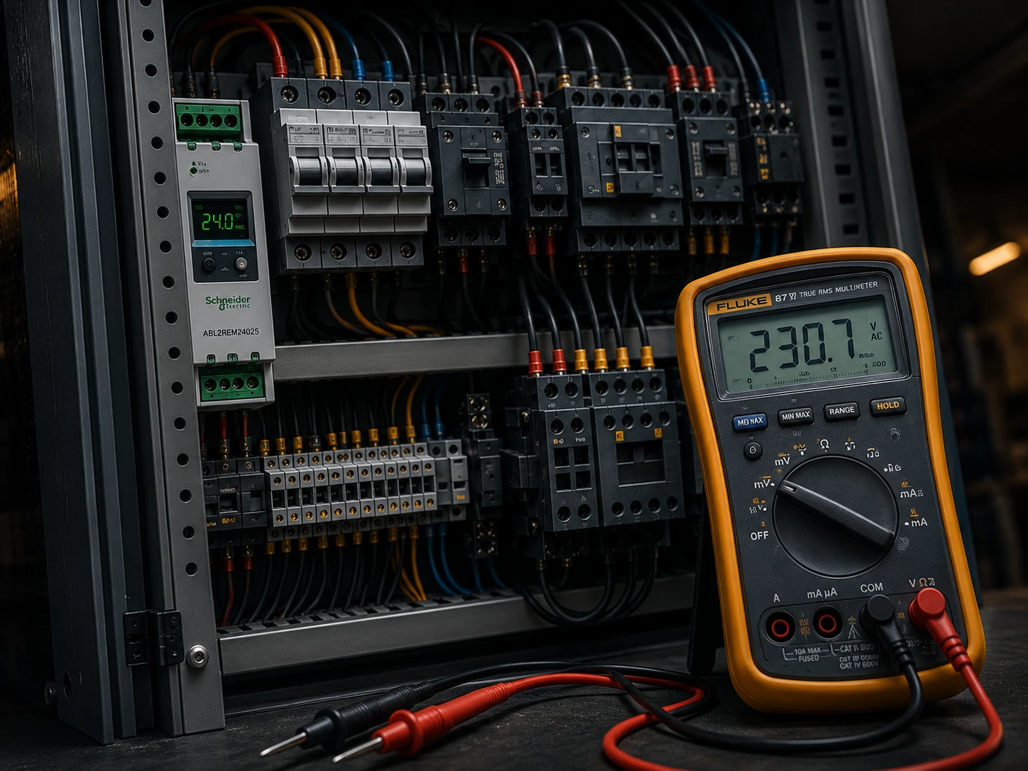 Diagnostic d’un coffret électrique avec multimètre