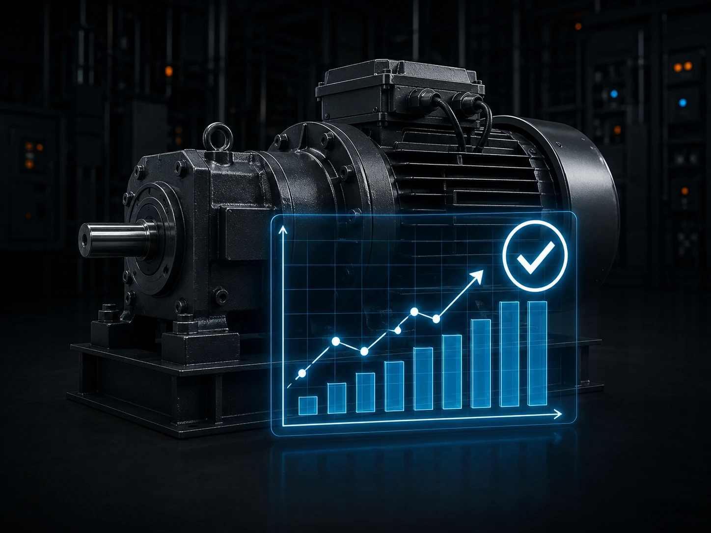 Moteur industriel supervisé par des indicateurs de fiabilité